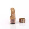 Pleaser - BEJEWELED712RS Mules à talons - Transparent/Couleur bronze Product image